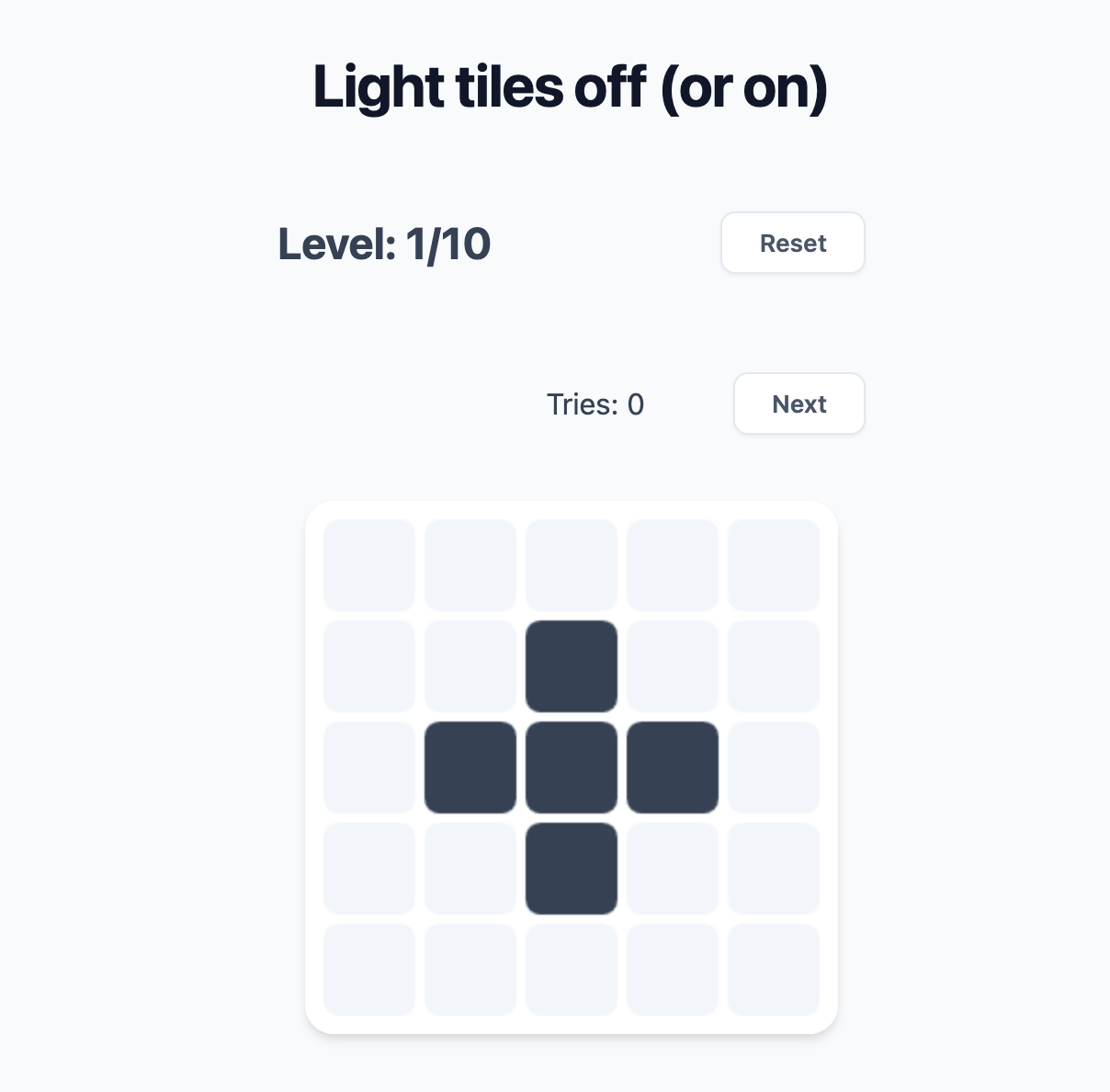 light tiles off