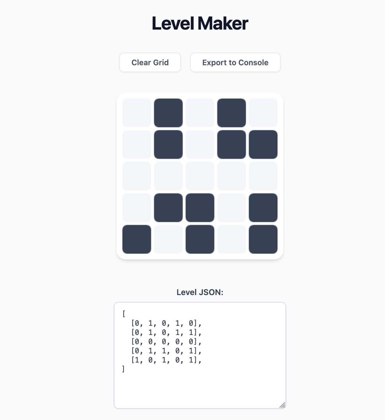light tiles off level maker